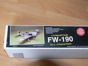 Bauplan Focke-Wulf FW 47 C Modellbauplan Motorflugmodell 